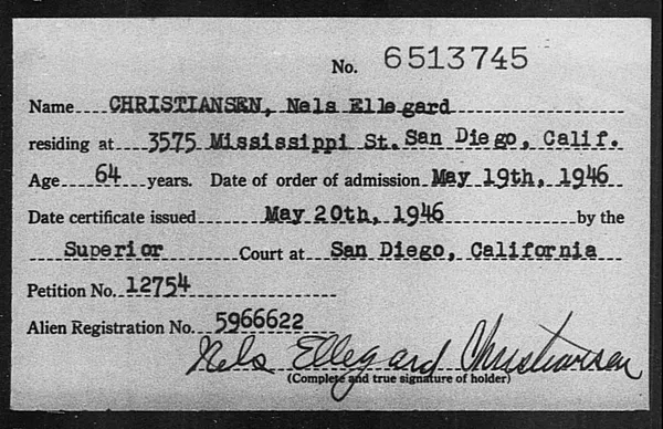 Christiansen, Nels Ellegard - 1946