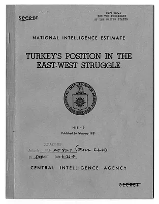 Central Intelligence Agency, National Intelligence Estimate 9, Turkey's Position in the East-West Struggle