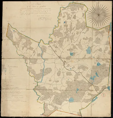 Plan of Groton made by Caleb Butler, dated 1830