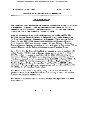 Starbird, Alfred D. [Biography]