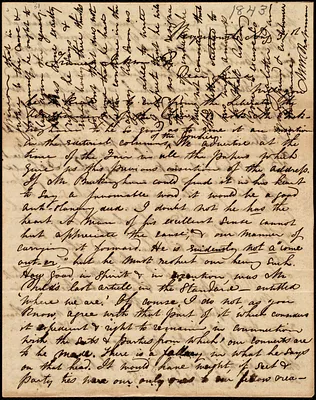 Letter from Maria Weston Chapman, Weymouth, [Mass.], to Francis Jackson, Aug. 31st, [1843]