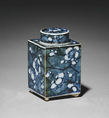Tea Container with Plum Blossoms