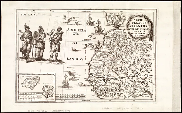 Archipelagus Atlanticus cum suis insulis Canariis, Hesperidibus et Azoribus