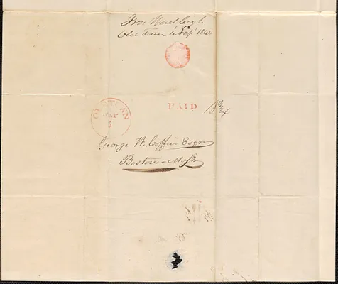 Ira Wadleigh to George Coffin, 4 September 1840