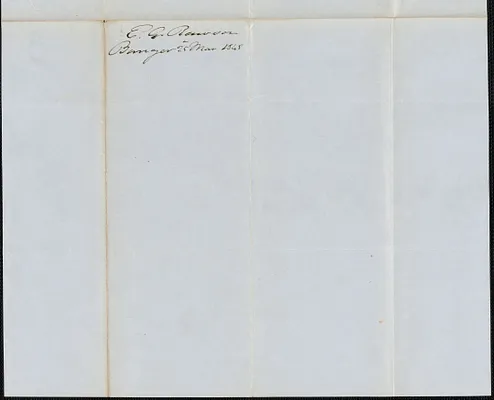 E. G. Rawson to George Coffin, 25 March 1848