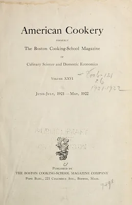 American cookery.