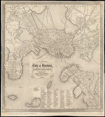A new & complete map of the city of Boston, and precincts including part of Charlestown, Cambridge & Roxbury