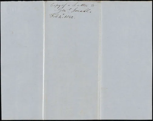 Copy of a letter from Samuel Warner to Isaac S. Small, 4 February 1854