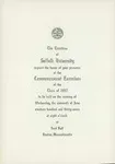 1937 Suffolk University Class day, Baccalaureate Service, and Commencement program