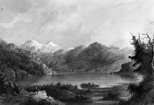 Lake Scene - Mountain of Winds