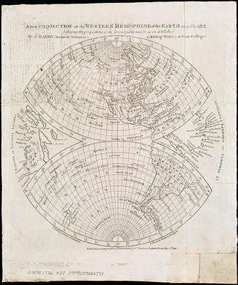 A new projection of the Western Hemisphere of the Earth on a plane