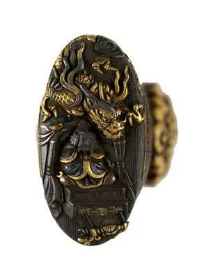 Tsuka with Emperor, Dragon and Tiger