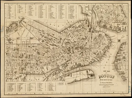 New map of Boston from latest surveys