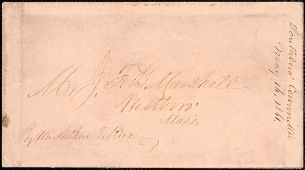 Men and Supplies from Southborough and Upton, 1861