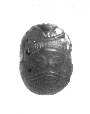 Scarab with a Running Warrior