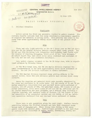 Memorandum, Daily Korean Bulletin