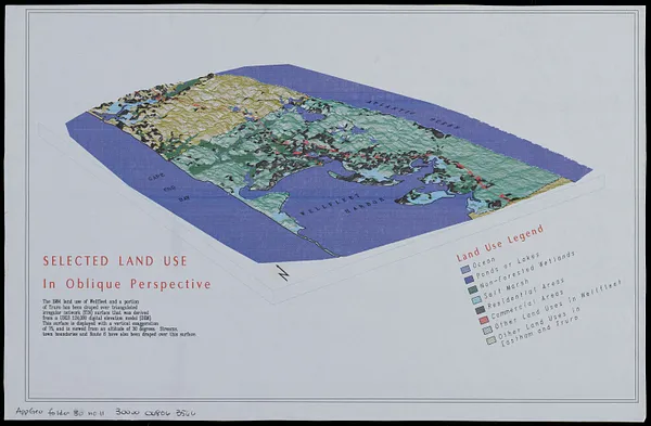 Selected land use in oblique perspective