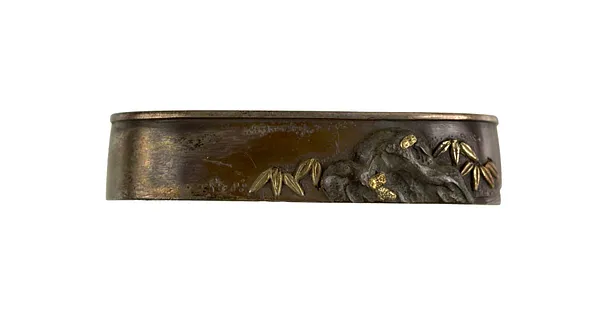 Fuchi with Rocks and Bamboo