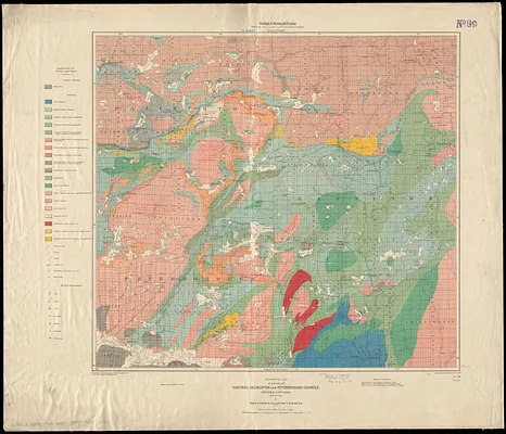 Geological map of portions of Hastings, Haliburton and Peterborough Counties, Province of Ontario