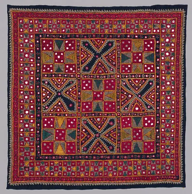 Chakla: Cloth used to Wrap Articles of Bride's Dowry, or as a Hanging