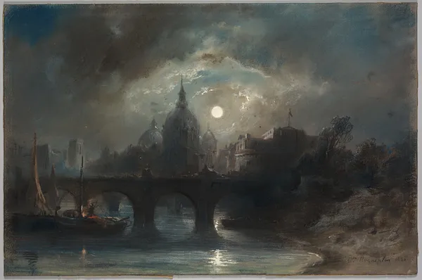 View of a City at Night