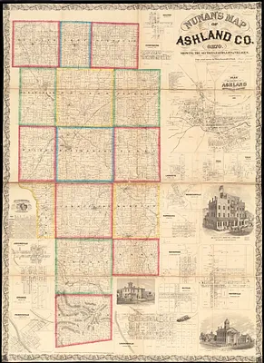 Nunan's map of Ashland Co., Ohio