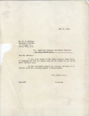 Letters Sent to E.A. Markley, May 27, 1936