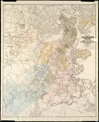 Map of Boston, for 1887