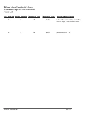 WHSF: Returned, 61-18