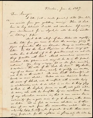 Letter from William Lloyd Garrison, Boston, [Mass.], to George William Benson, Jan. 4, 1837