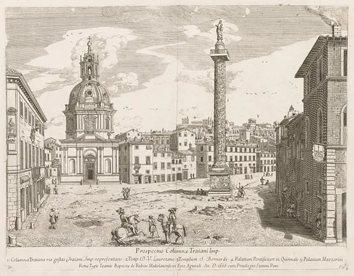 Trajan's Column from "Prospectus Locurum Urbis Romae Insign[ium]