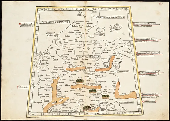 Quarta Europe tabula continet Germaniam