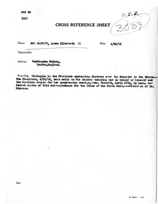 Cross Reference Memorandum