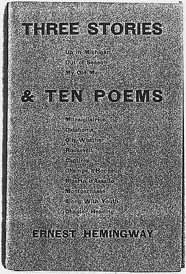 THREE STORIES AND TEN POEMS Book Cover