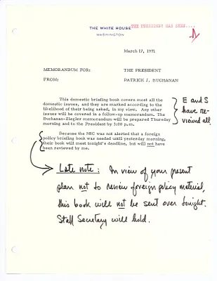 [Domestic Briefing Book March 17, 1971]