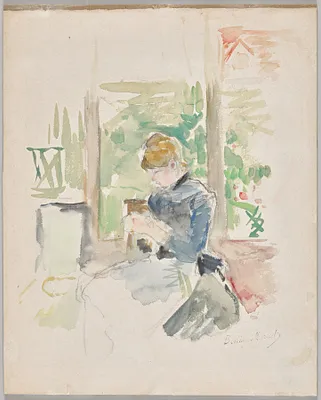 Sewing near the Window
