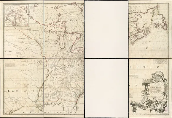 A map of the British colonies in North America