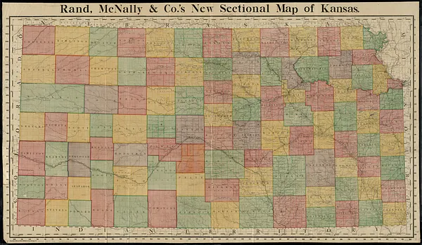 Rand, McNally & Co.'s new sectional map of Kansas