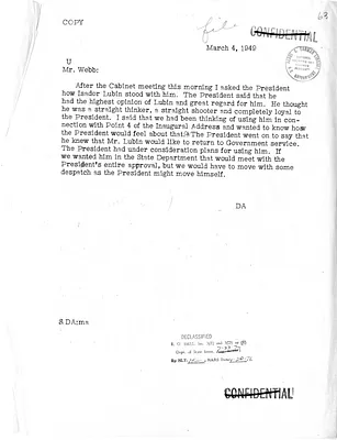 Memorandum of Conversation with Secretary of State Dean Acheson and President Harry S. Truman