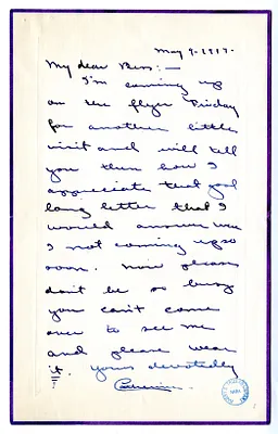 Letter from Catherine Patterson to Bess Wallace