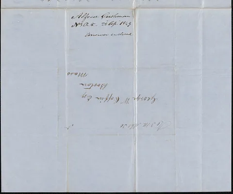 Alfred Cushman to George Coffin, 28 April 1849