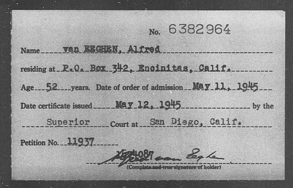 Van Eeghen, Alfred - 1945