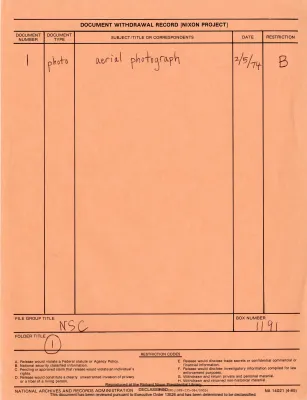 Syrian-Israeli Disengagement Documents Fifth HAK Trip [3 of 4]