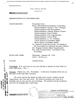 January 22, 1976 - Ford, House International Relations Committee