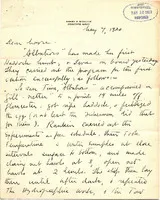Three-page manuscript letter from Henry Bryant Bigelow to Dr. H. F. Moore
