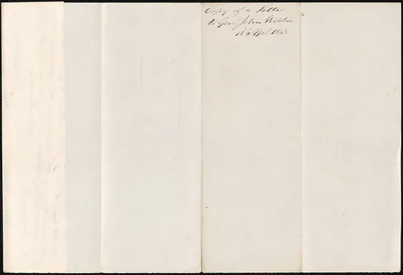 George Coffin to General John Webber, 18 April 1843