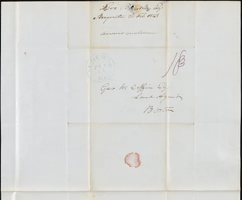 Levi Bradley to George Coffin, 20 February 1843