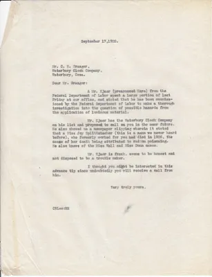Letters Sent to C.H. Granger, September 17, 1928