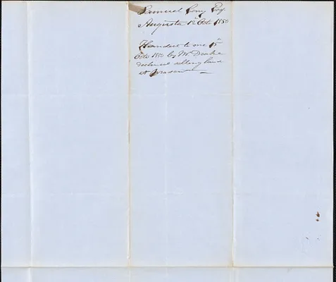 Samuel Cony to George Coffin, 12 October 1850