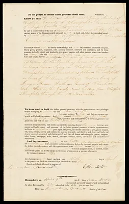 Deed, Cotton and Nancy Morton to Israel Morton, 1834